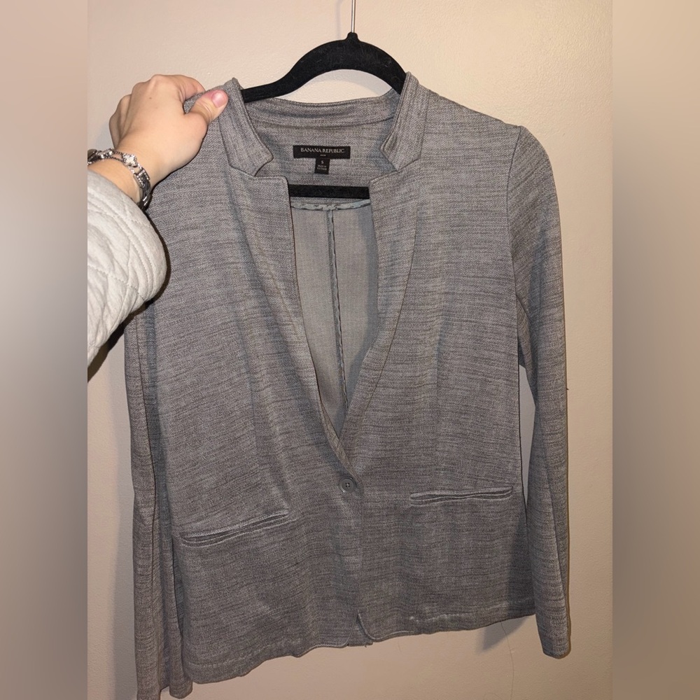 Banana Republic Light Gray Blazer
